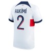 Officiële Voetbalshirt Paris Saint-Germain Hakimi 2 Uit 2023-24 - Heren